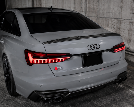 Premium Carbon Fiber Spoiler for Audi A6, & S6 Sedan | OEM Fit ( C8 )