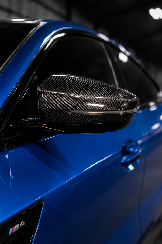 Premium Carbon Fiber Mirror Caps for BMW | OEM Fit (G80, G87, G82, or G83)