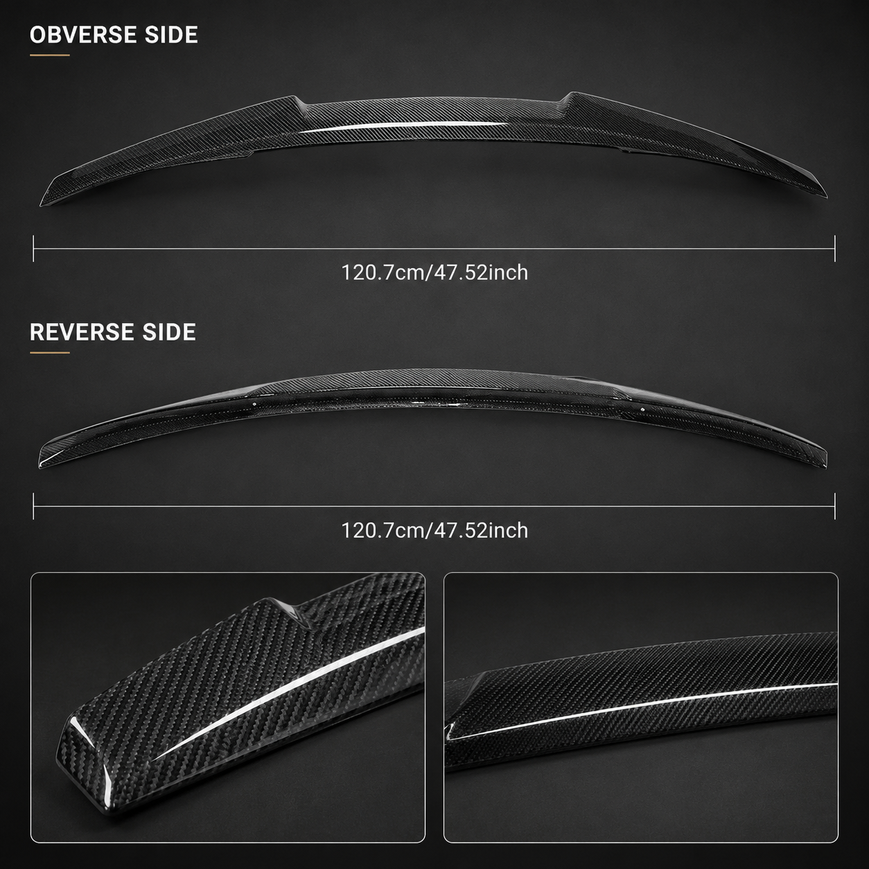Premium Carbon Fiber Spoiler for Audi A3,S3, & RS3 | OEM Fit (8Y)
