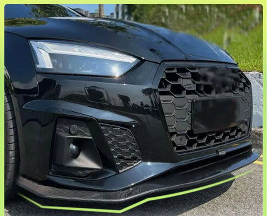 Carbon Fiber Front Lip Splitters for Audi A5  S5 (B9)