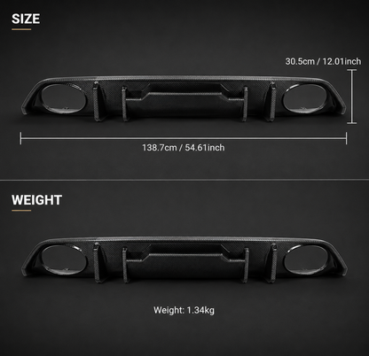 Premium Carbon Rear Diffuser For Audi RS3 | OEM Fit (8Y)
